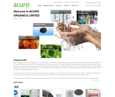 Acuro Organics Limited granular carbon