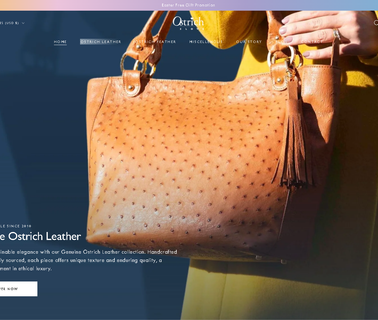 Ostrich 2 Love leather south