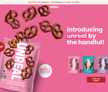 Unreal | Chocolate Snacks peanuts sugar
