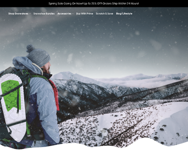 Crescent Moon Snowshoes sports lower
