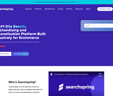 Searchspring online business products
