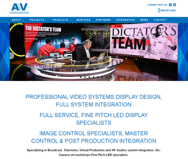Av Design Services display props