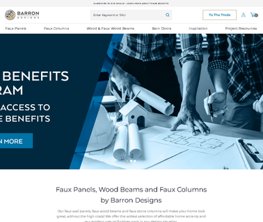Barron Designs ceiling beams