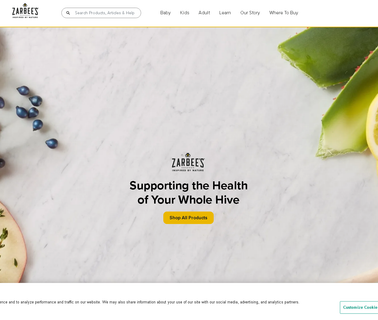Zarbees Naturals vitamins whole