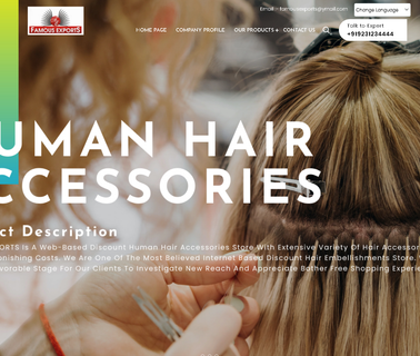 Famous Exports straight human hair accessories