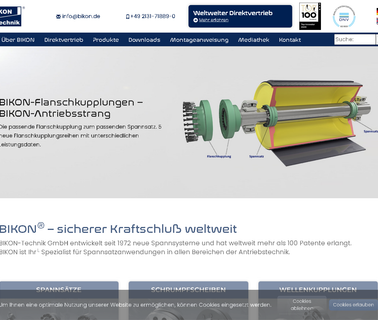 Bikon Technik Welle Nabe Verbindung flange disc