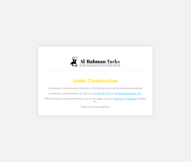 Al Rahman Tacks dog