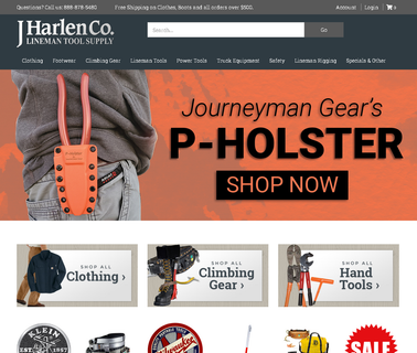 J Harlen Linemans Tool Supply climbing north