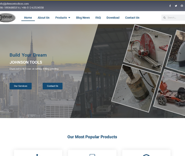 Johnson Tools Manufactory asphalt and concrete saw