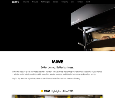 Miwe Usa unloaders