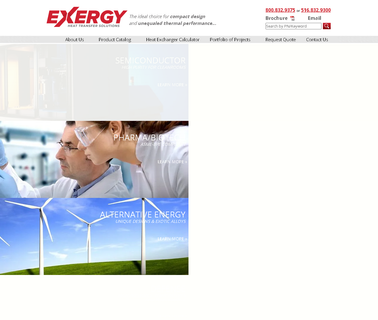 Exergy sensing control
