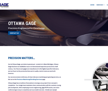 Ottawa Gage Precision Matters cmm part