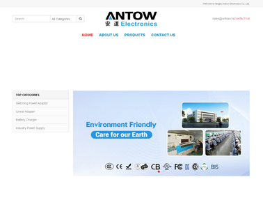 Ningbo Antow Electronics rohs adapter power