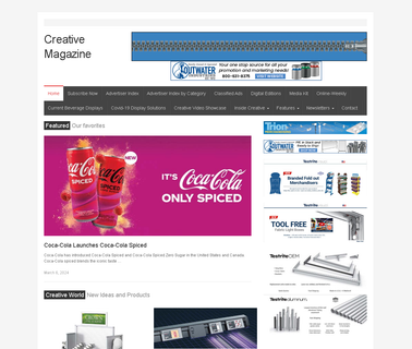 Creative Magazine advertising promotion display