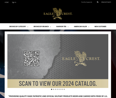 Eaglecrest.Com, Active Duty and W caps logo