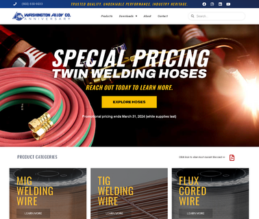 Washington Alloy Co brazing fluxes
