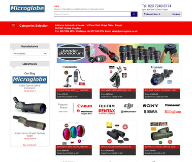 Microglobe Photographic Equipments Retailer tripods telescope