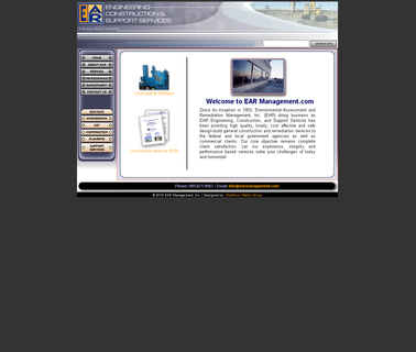 Ear Management.com Home Page maintenance assessment