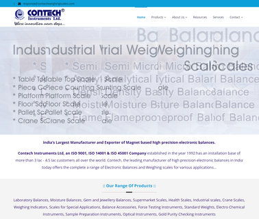 Contech Instruments Ltd. weighing gold