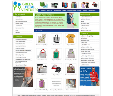 Green Petal Ventures cotton bag tote