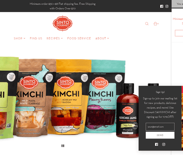 Home - Sinto Gourmet korean traditional