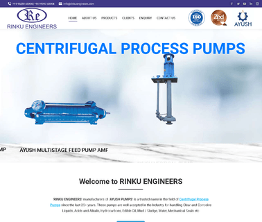 Rinku Engineers centrifugal pump chemical pump