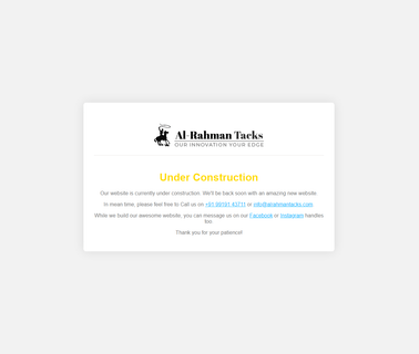 Al Rahman Tacks dog