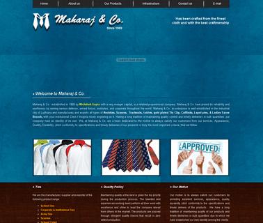 Maharaj & Co. silk uniform