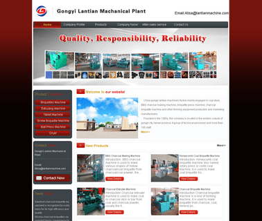 Gongyi Lantian Mechanical Plant biomass charcoal machine