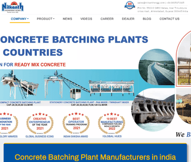 Nilkanth Engineering Works industrial concrete mixers