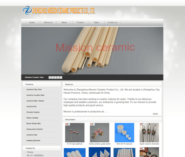 Zhengzhou Mission Ceramic Products tube heating element