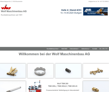 Wolf Maschinenbau Ag indexing