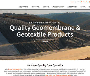Environmental Products geomembrane pvc