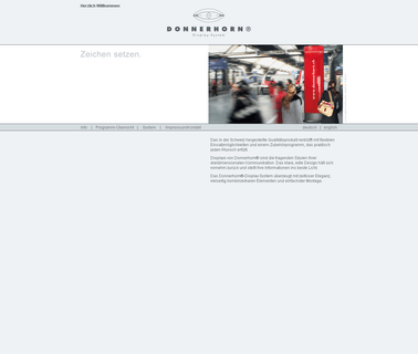 Donnerhorn Display Systems Ag exhibition banner