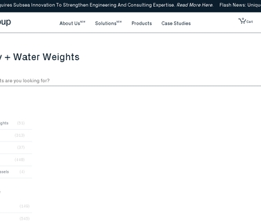 Water Weights Ltd material handling structures