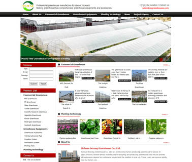 Sichuan Jianyang Jianchuan Industry system greenhouse