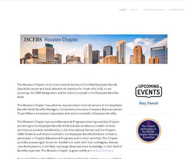 Houston Chapter Iscebs forum