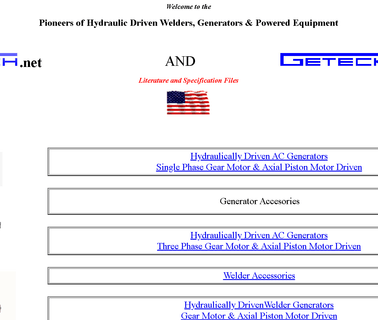 Hydraulic Power & Driven Generators for Sale Getec Inc driven welders