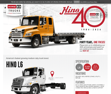 Home - Hino Trucks equipment truck chassis