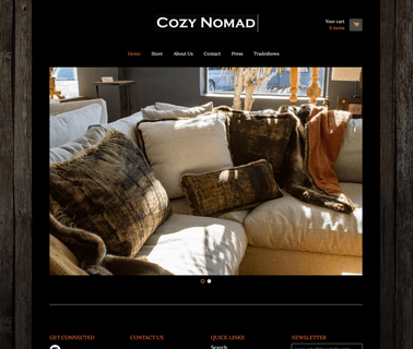 Cozy Nomad Designs made pillows