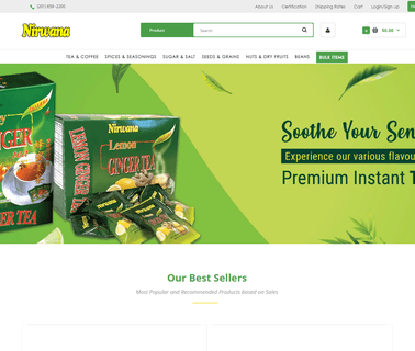 Nirwana Foods Llc ginger honey tea