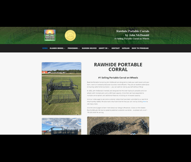 Rawhide Portable Corral fencing machinery