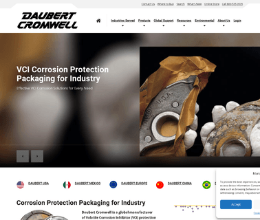 Daubert Cromwell absorbent desiccants