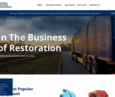 Global Drying Equipment Water Restoration Equipment Rentals cleaning ovens
