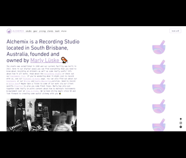 Alchemix, Recording Studio, Studios alchemix recording